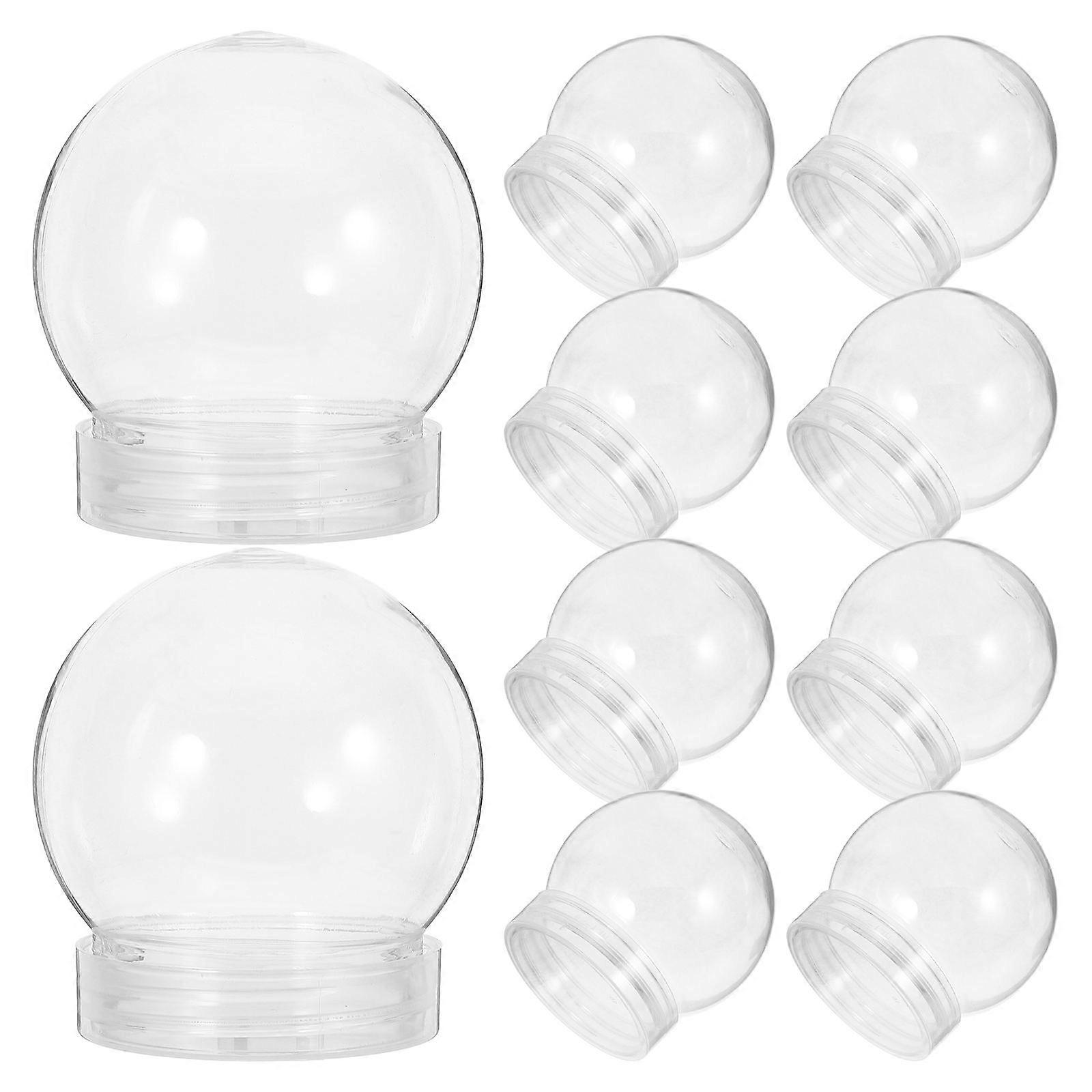 Transparent Plastic Candy Containers Globe for Storage Use 10Pcs Candy Boxes