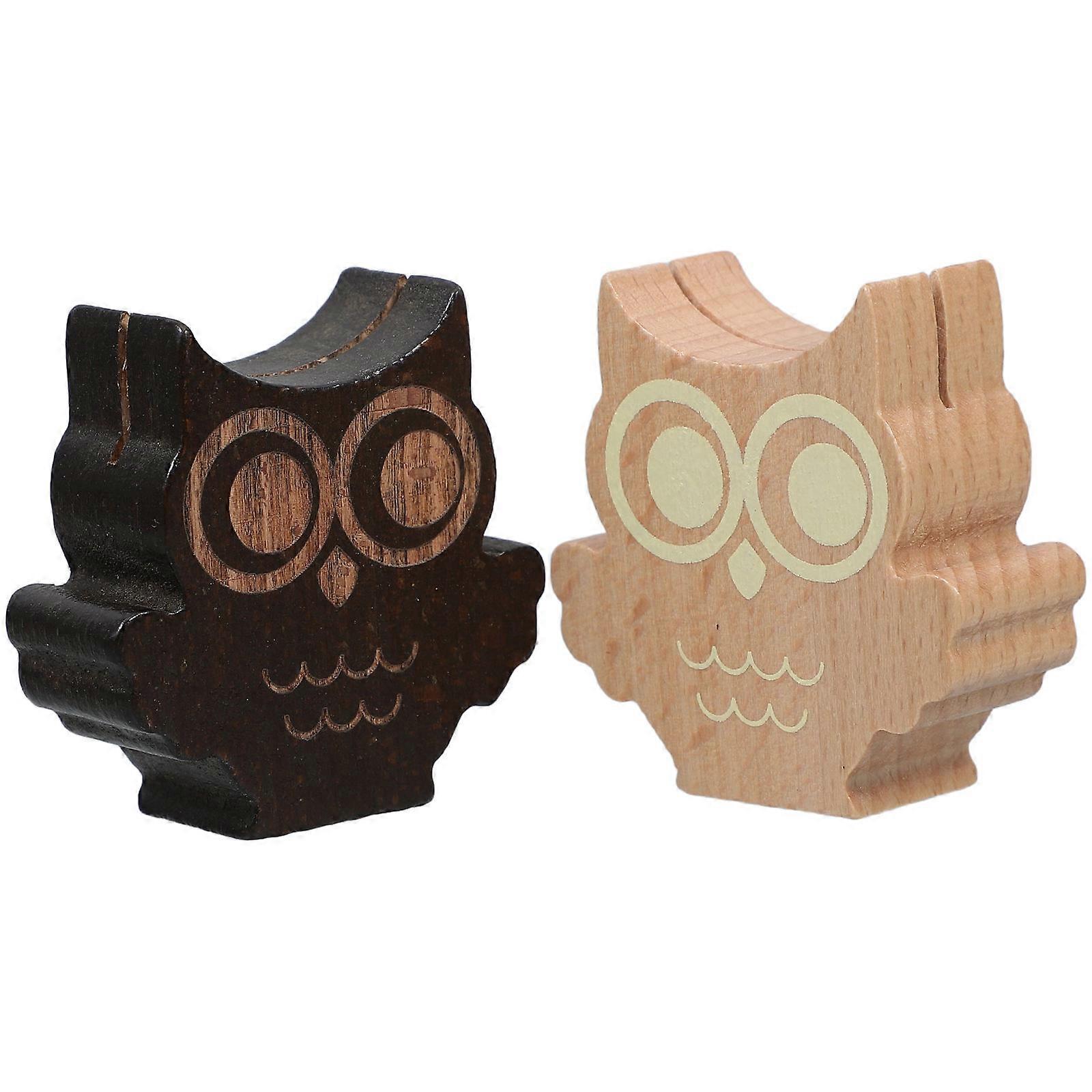 Small Wooden Message Clips for Table Use 2Pcs Place Card Holders