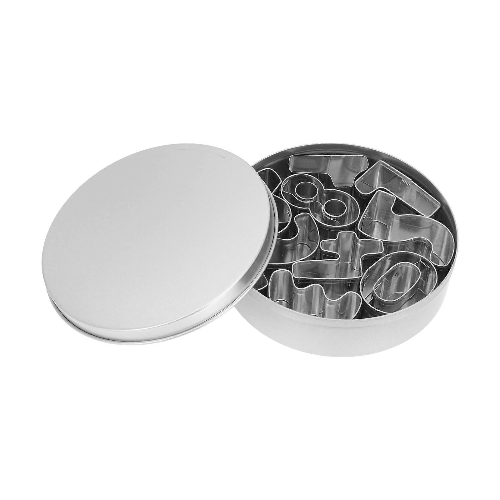 Stainless Steel Biscuits Mold Number Shape Cookie Making Molds for Kitchen 4Sets