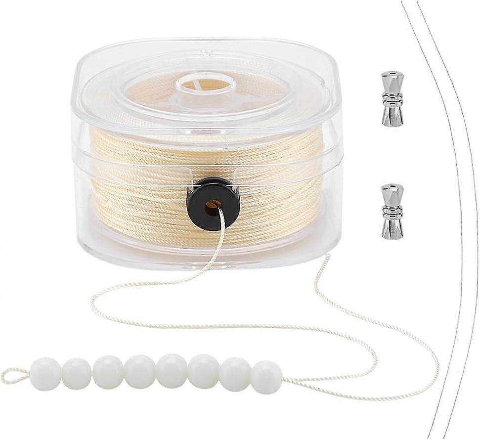 0.8mm Beading Thread 76 Yards String for Bracelets Sewing String Cord Seed Bead Thread with Organizing Case for Beading Weaving Bracelets Jewelry Maki