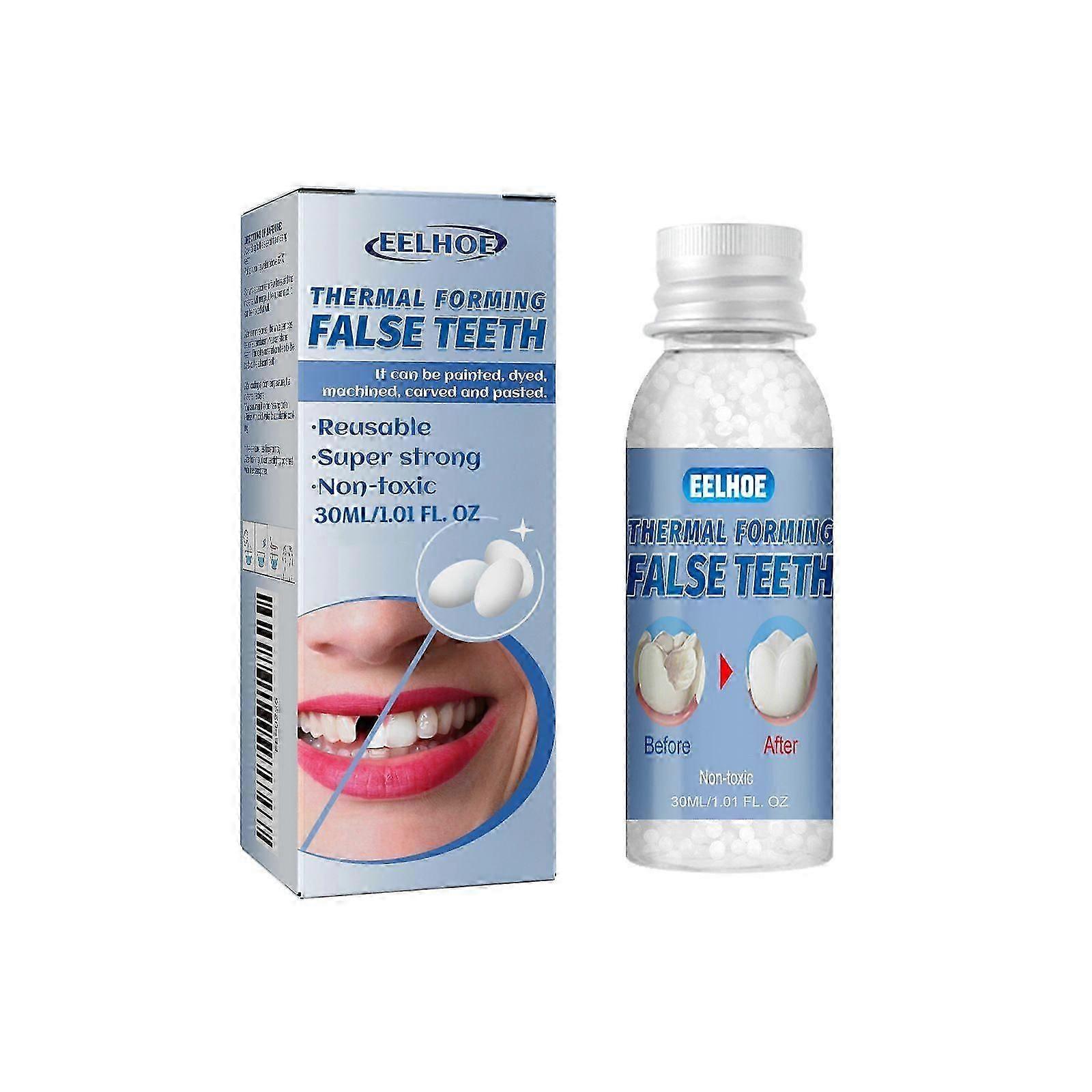 Temporary Tooth Repair Moldable Fix Broken Gap Teeth False Teeth Solid Glue 30ml