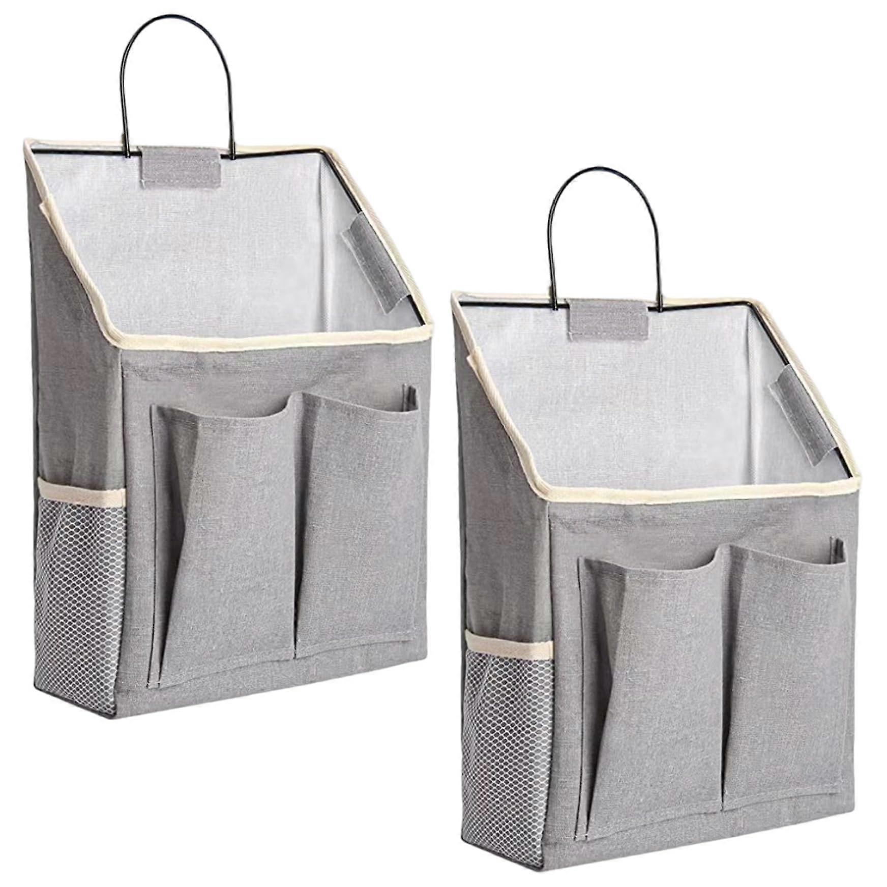 2 Pack Wall Pocket Organizer with MultiPocket SpaceSaving Design for Bathroom Kitchen Storage