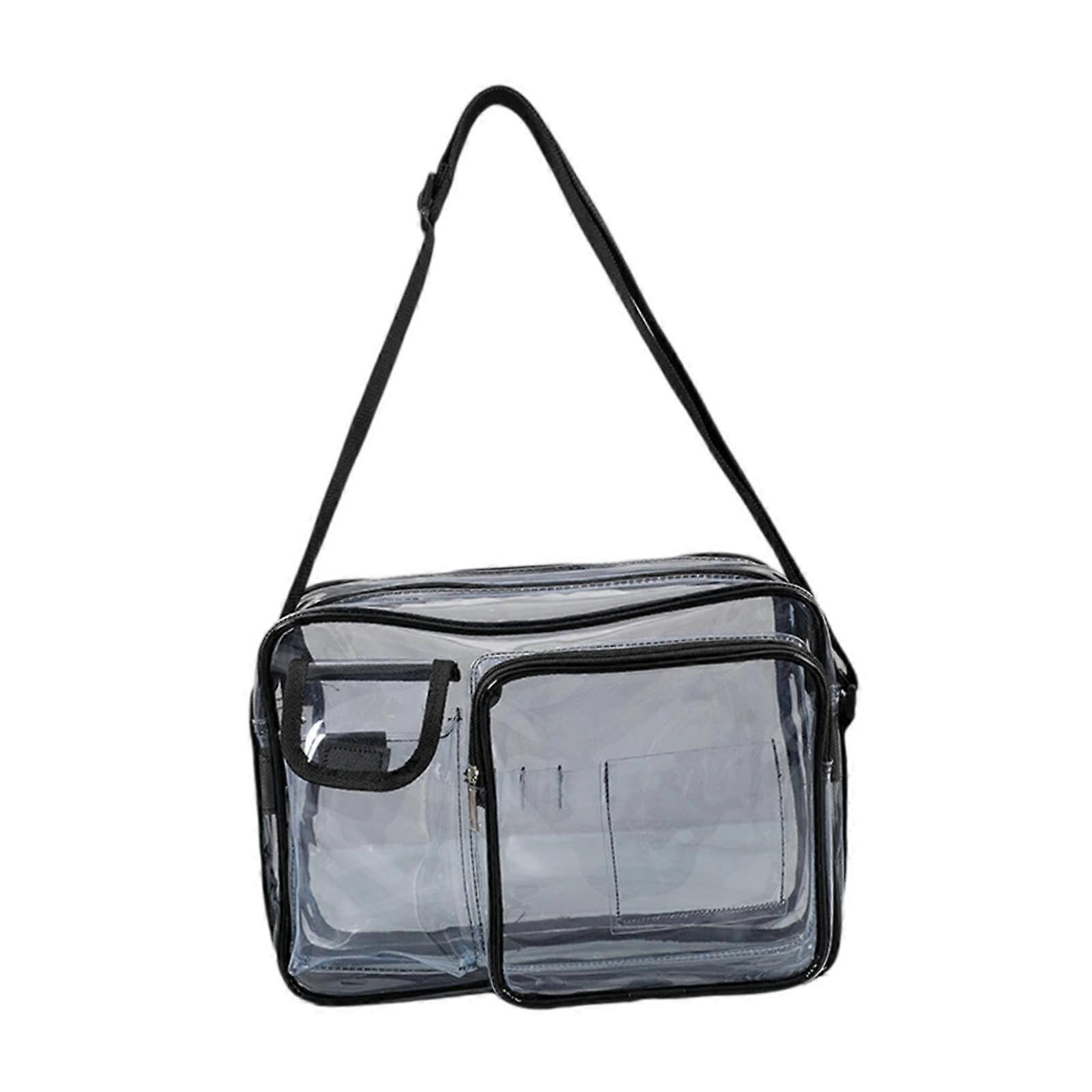 Clear PVC Engineer Bag with MultiCompartment Storage and Adjustable Strap for Cleanroom Use