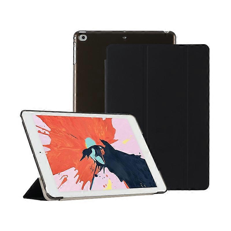 Capa elegante para iPad Mini 4/5 de 7,9 polegadas em couro preto, com função Smart Sleep e design resistente.