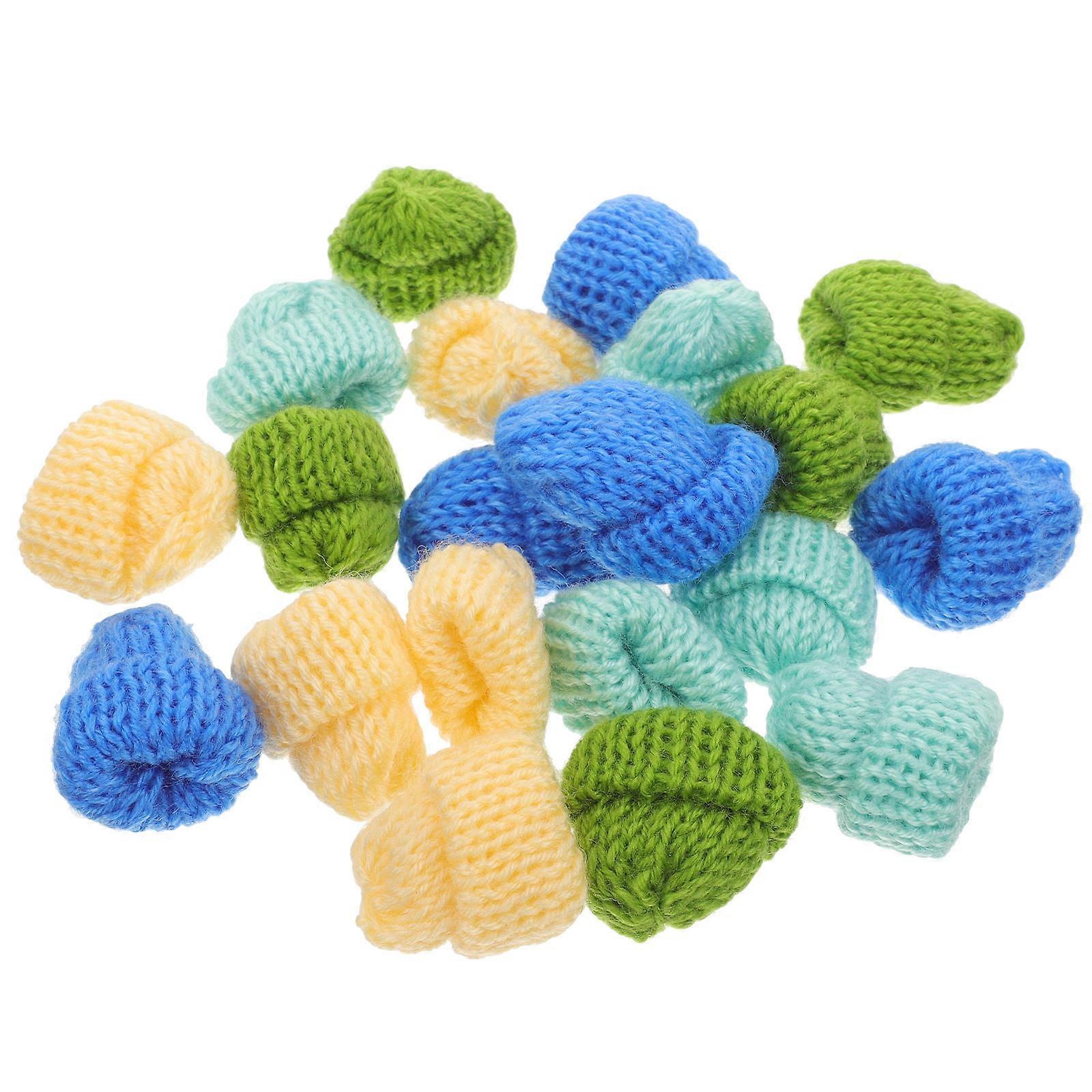Mini Hat Crochet Decor for DIY Projects 40Pcs Assorted