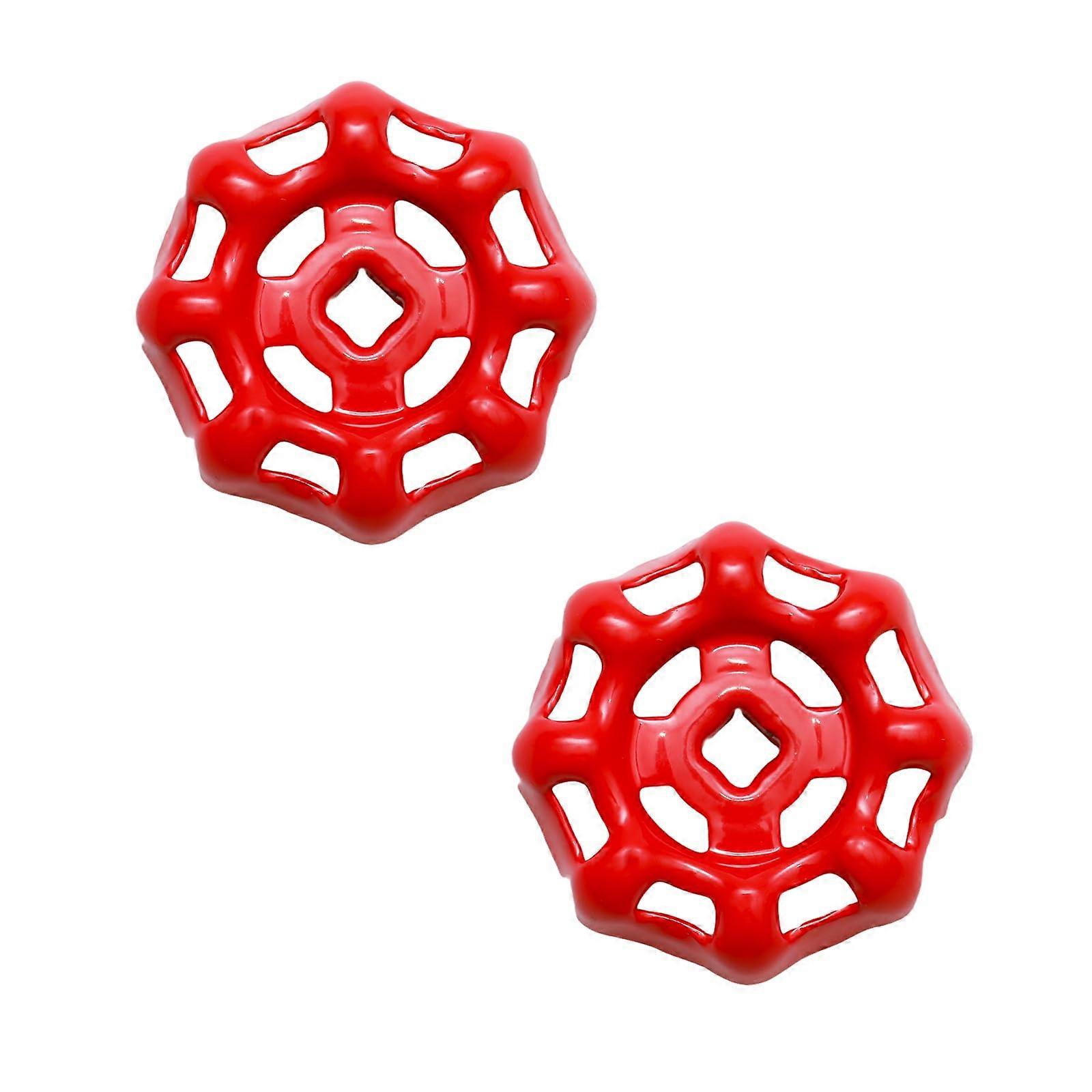 2 Pack Outdoor Faucet Handle Replacement 6mm Square Stem, Garden Hose Bib Handle for Quick