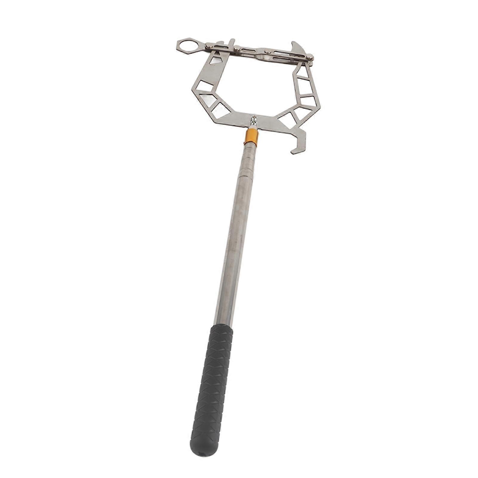 Telescopic Boat Docking Hook with UShaped Mooring Threader for Quick Secure Mooring