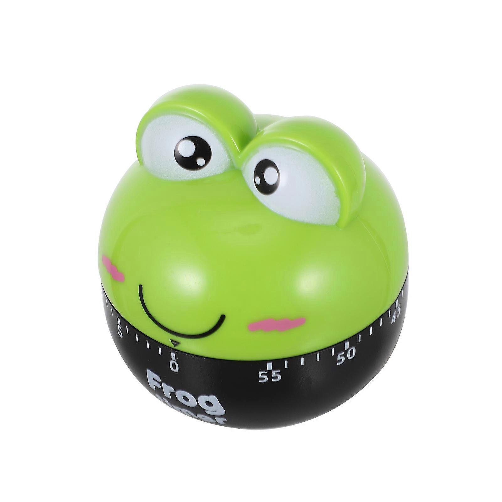Mechanical Kitchen Timer For Classroom Activities Featuring Frog Shape With Precise Timing 1Pcs