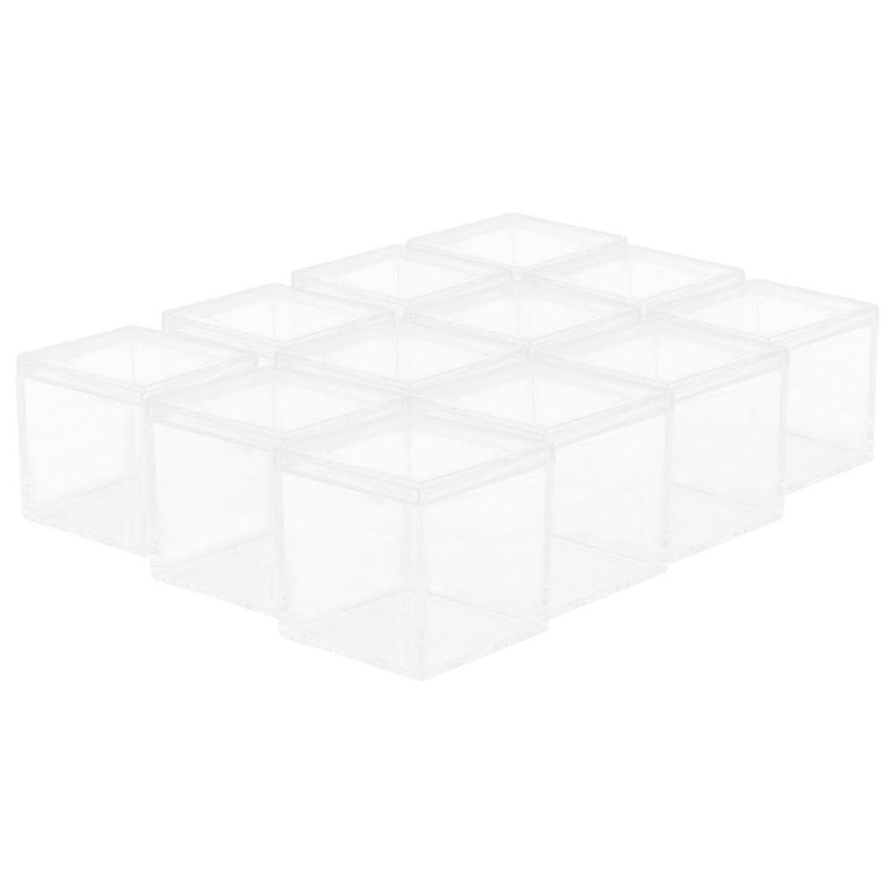 12Pcs Reusable Clear Candy Box Storage Solution Suitable For Small Objects Gift For Friends And Family