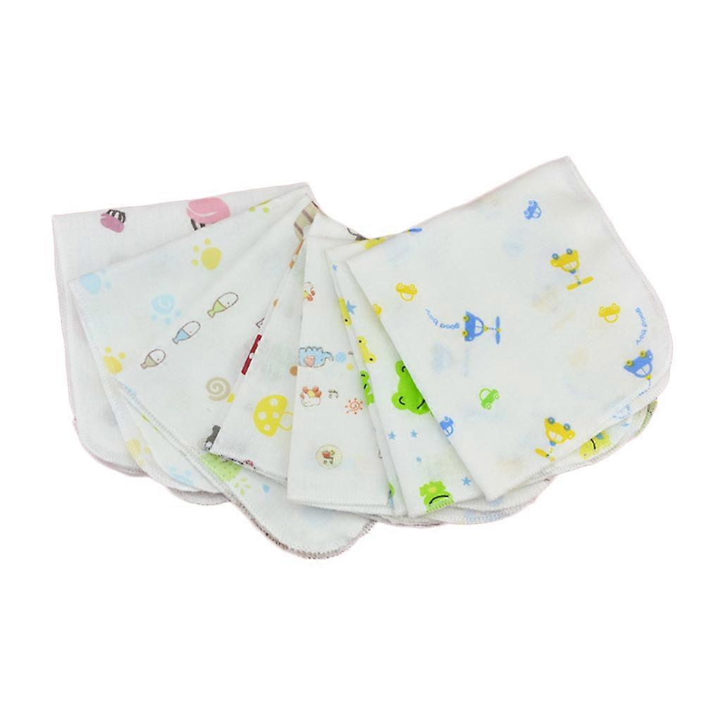 Multi Cotton Drool Bibs for Drying Skin Absorbent Double Layer Bibs One Sided