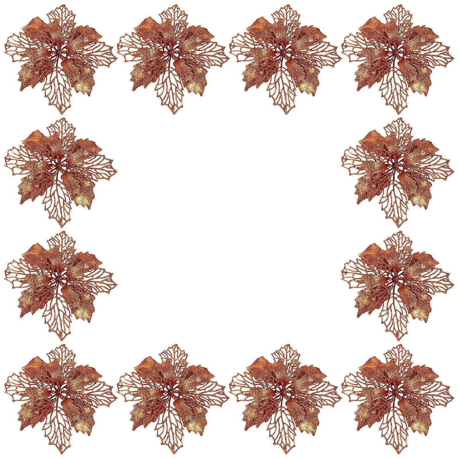 Artificial Flowers Christmas Tree Pendants for Party Decoration 3Sets