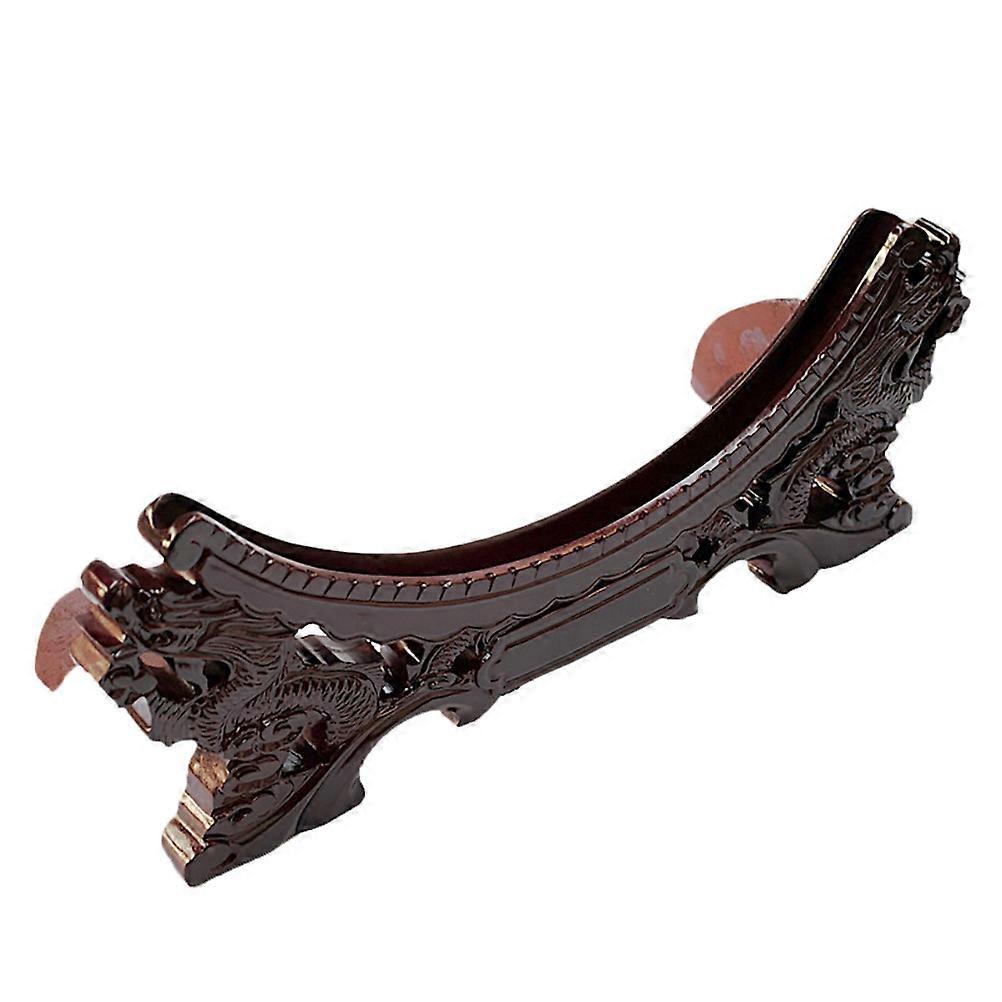 Decorative Plate Easels Wood Plate Display Stand for 4Pcs