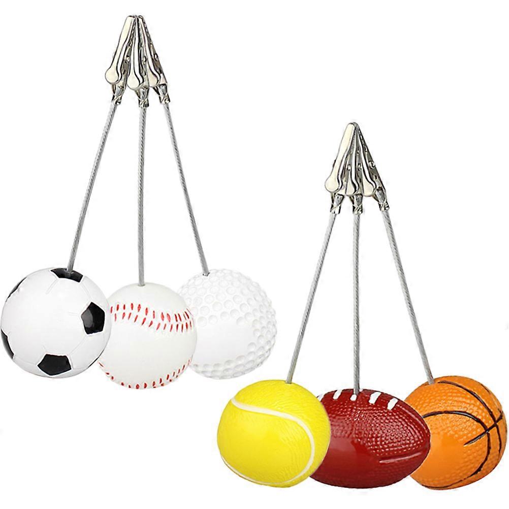 Ball Base Desktop Message Clips for Holding Use 6Pcs Reusable Memo Holders