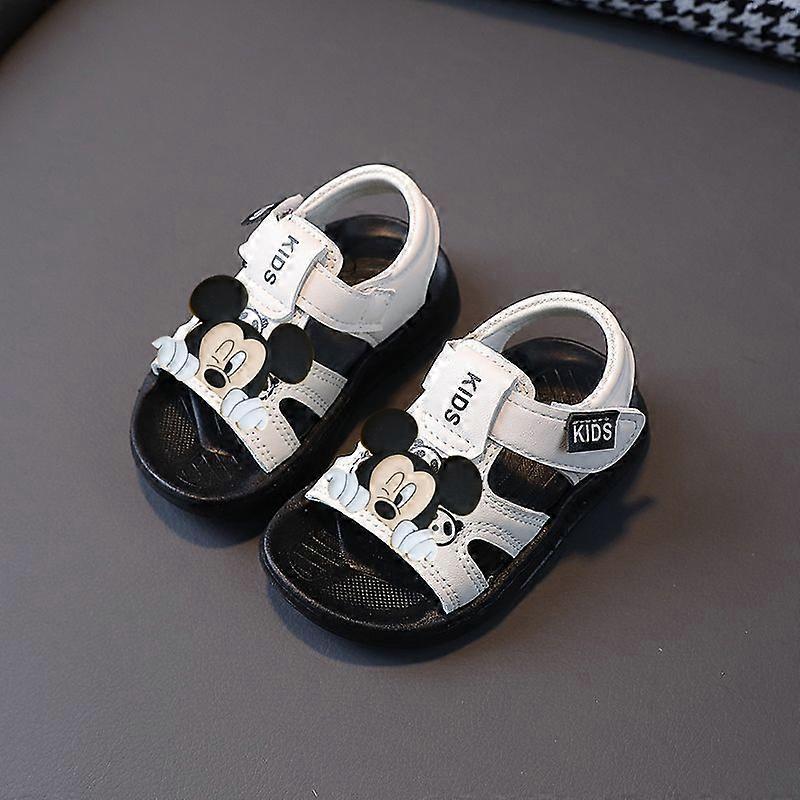 Disney Mickey Mouse Summer New childrens Beach Shoes Girls Baby Non Slip Soft Sole Toddler Shoes Boys Sandals Beach Shoes