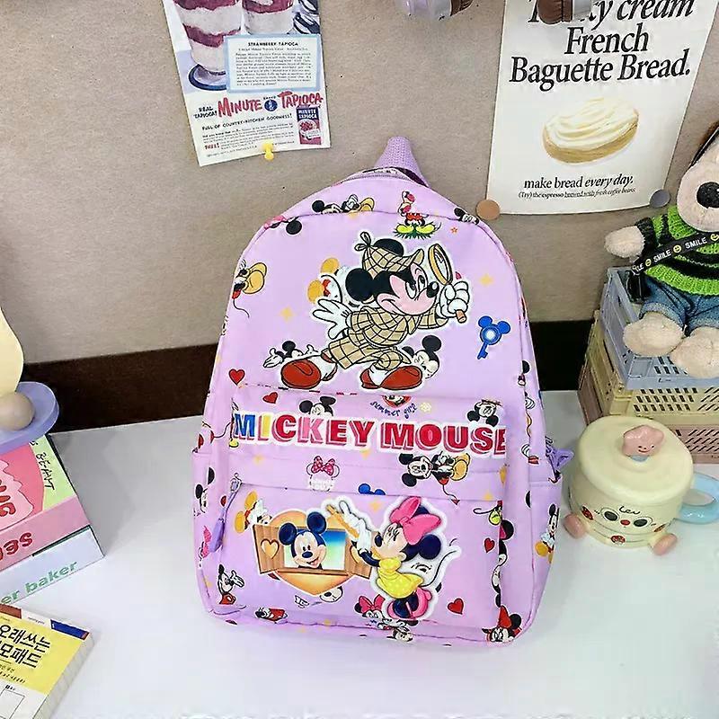 Children boy Schoolbag Cute mini Ultra Light Backpack Disney Mickey Mouse New Cartoon nylon handbag  Nylon Kindergarten Backpack