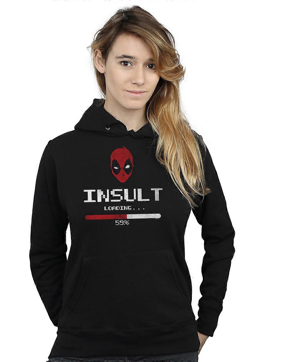 Marvel Women's Deadpool Insult Loading Hoodie