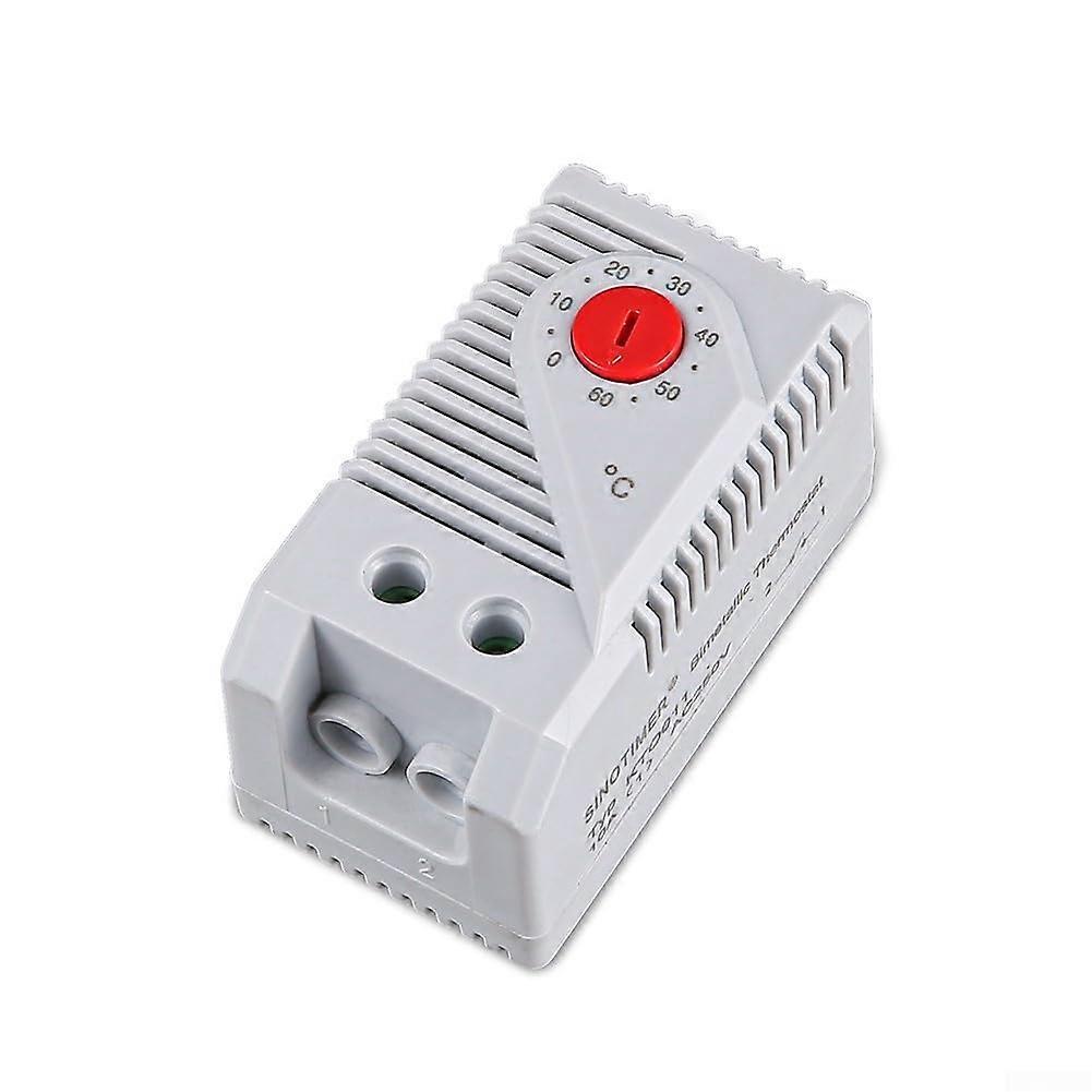 Thermostat Switch DIN Rail Mounted 060°C Adjustable Thermoregulator for Heating and Cooling