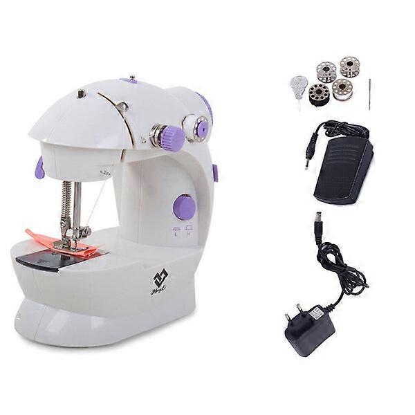 Mini Sewing Machine, Double Stitch Patterns, Including Power Supply and Instruction Manual, Small Sewing Machine