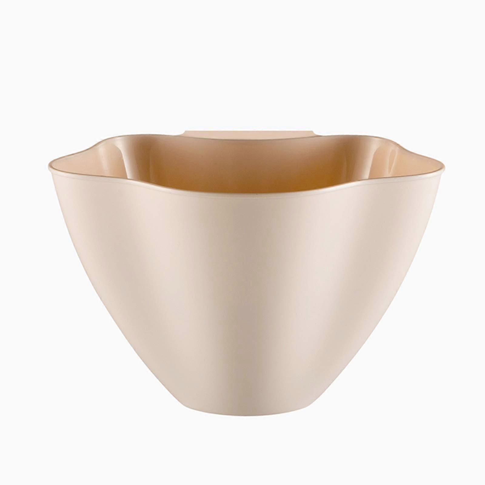 Wall Mounted Trash Can Flower Shaped Hanging Kitchen Waste Bin Large Capacity Pink Plastic