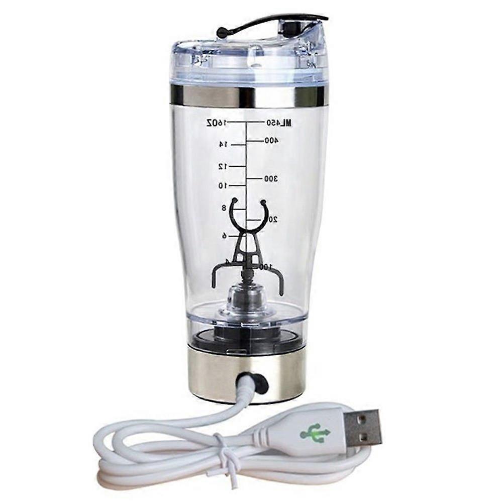 Protein Shake Blender 16oz USB Rechargeable BPA Vortex Mixer Bottle with Detachable Cup