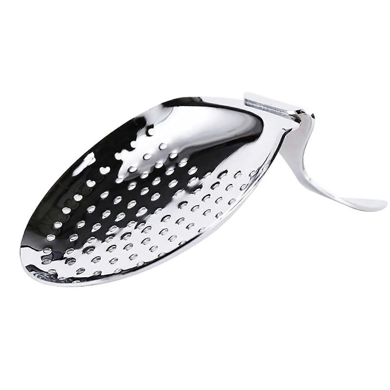Stainless Steel Cocktail Strainer with Ergonomic Grip for Professional Bartender Drinks