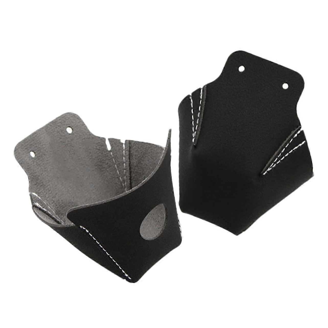 2Pcs Leather Roller Skate Toe Guards Wear Resistant Protection Fits Most Skates Replaceable
