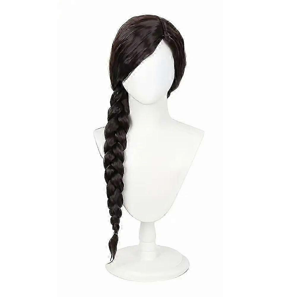 Elphba Witch Extra Long Braid Wig  Black and Brown Witch Cosplay Braid Wig