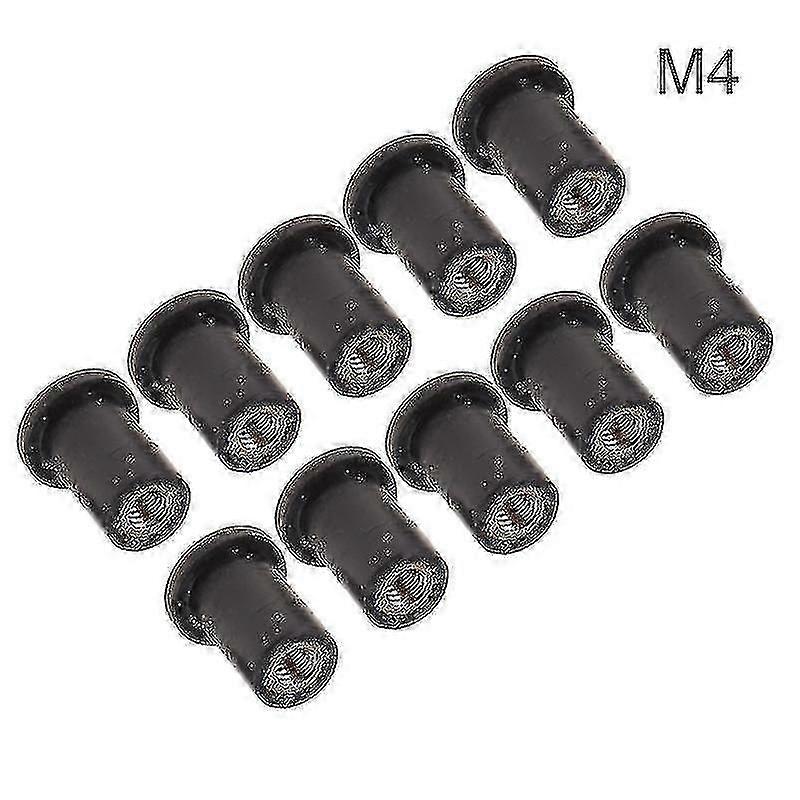 10pcs/set Motorcycle Windshield Fairing Cowl Screws M4/m5/m6 Rubber Well Nut