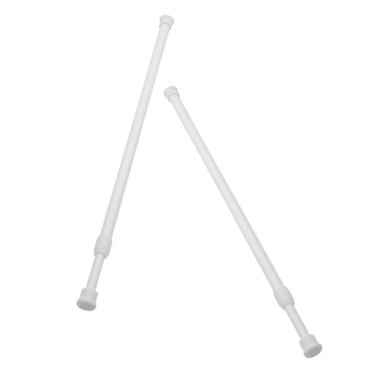 2pcs Heavy Duty Adjustable Tension Rods for Curtains and Closets NoDrill MultiPurpose Use