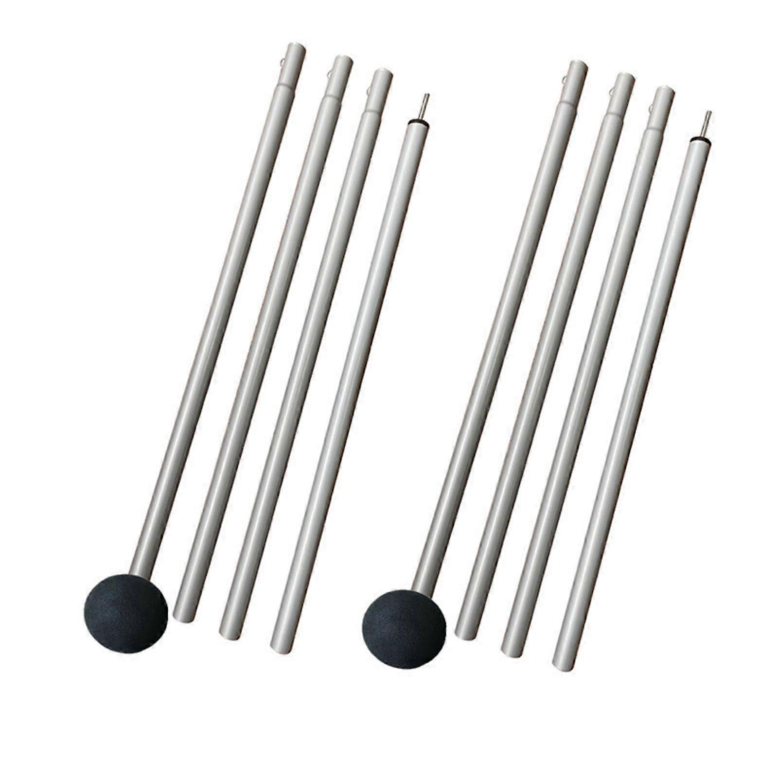 2Pcs Adjustable Folding Beach Tent Poles Outdoor Canopy Support Rods for Camping Awning