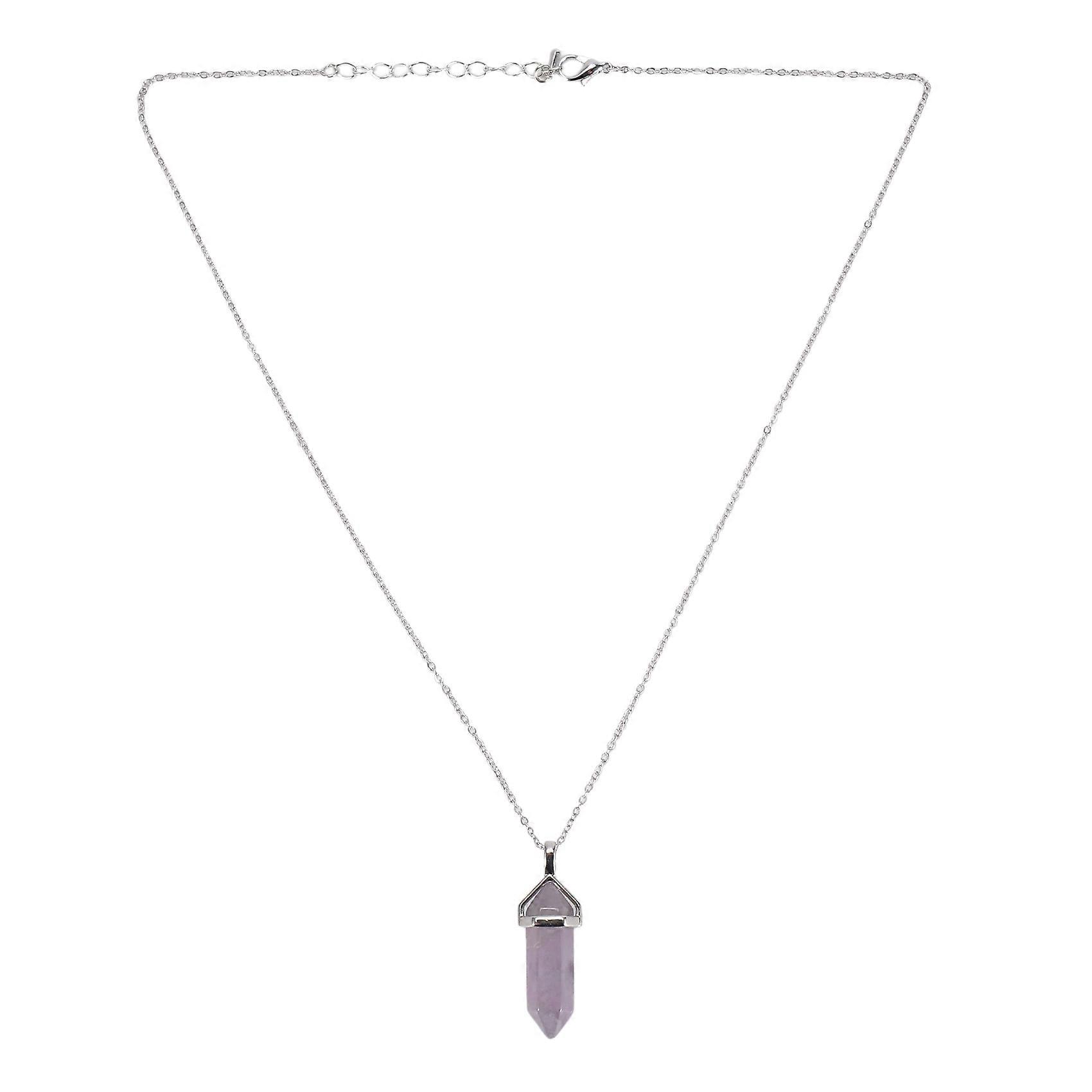 Collier Pendentif Pendentif Hexagonal Point Hexagonal Shaped Collier