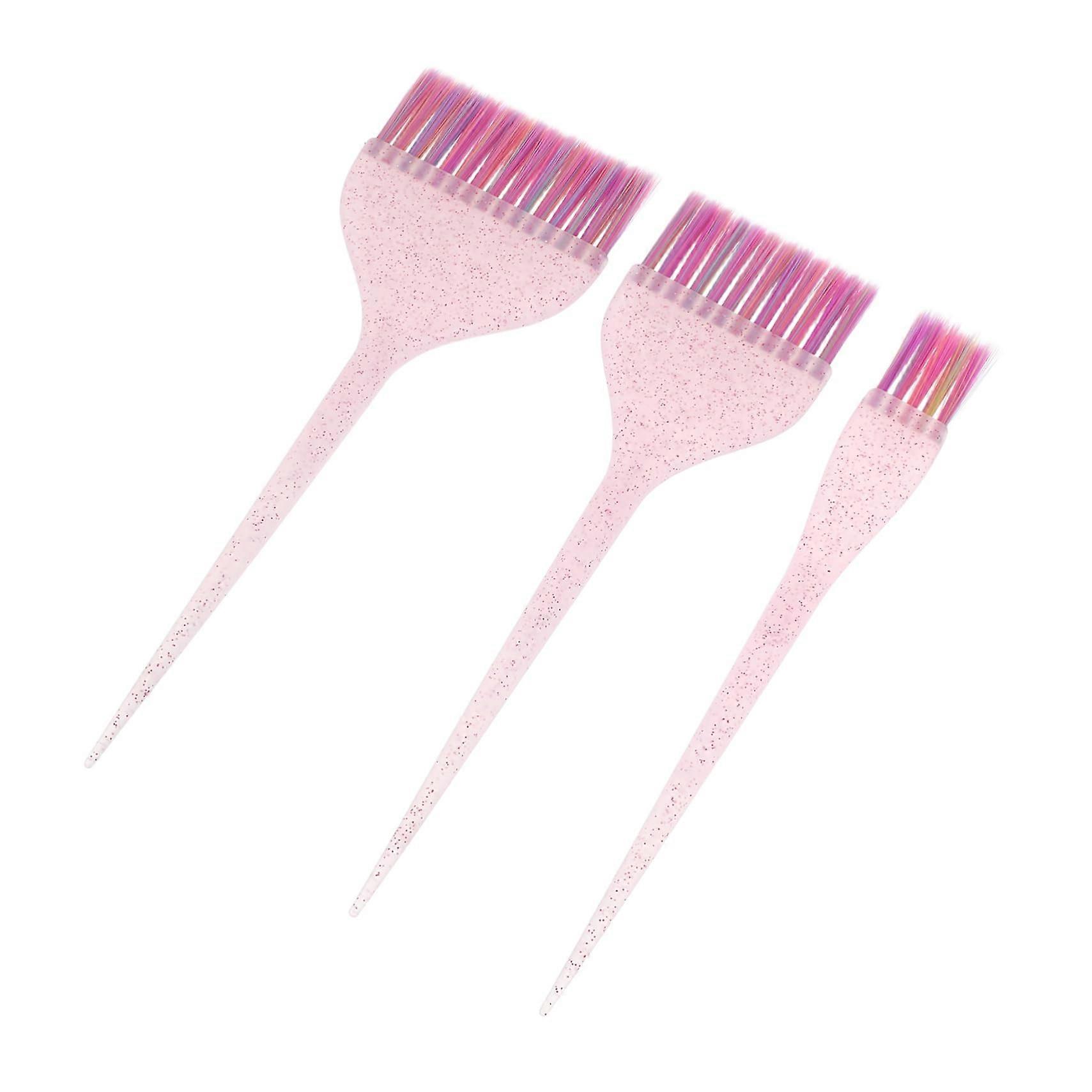 3pcs Long Handle Hair Dyeing Brush and Coloring Comb Set for Precise Sectioning and Even Application