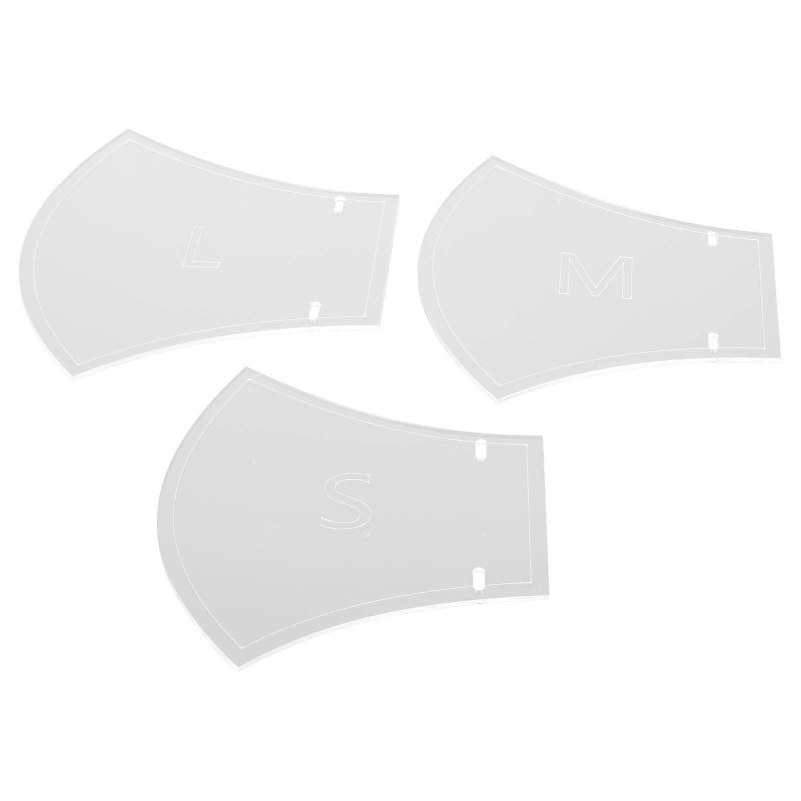 Mask Making Supplies Acrylic Mask Sewing Pattern for 3Pcs DIY Projects