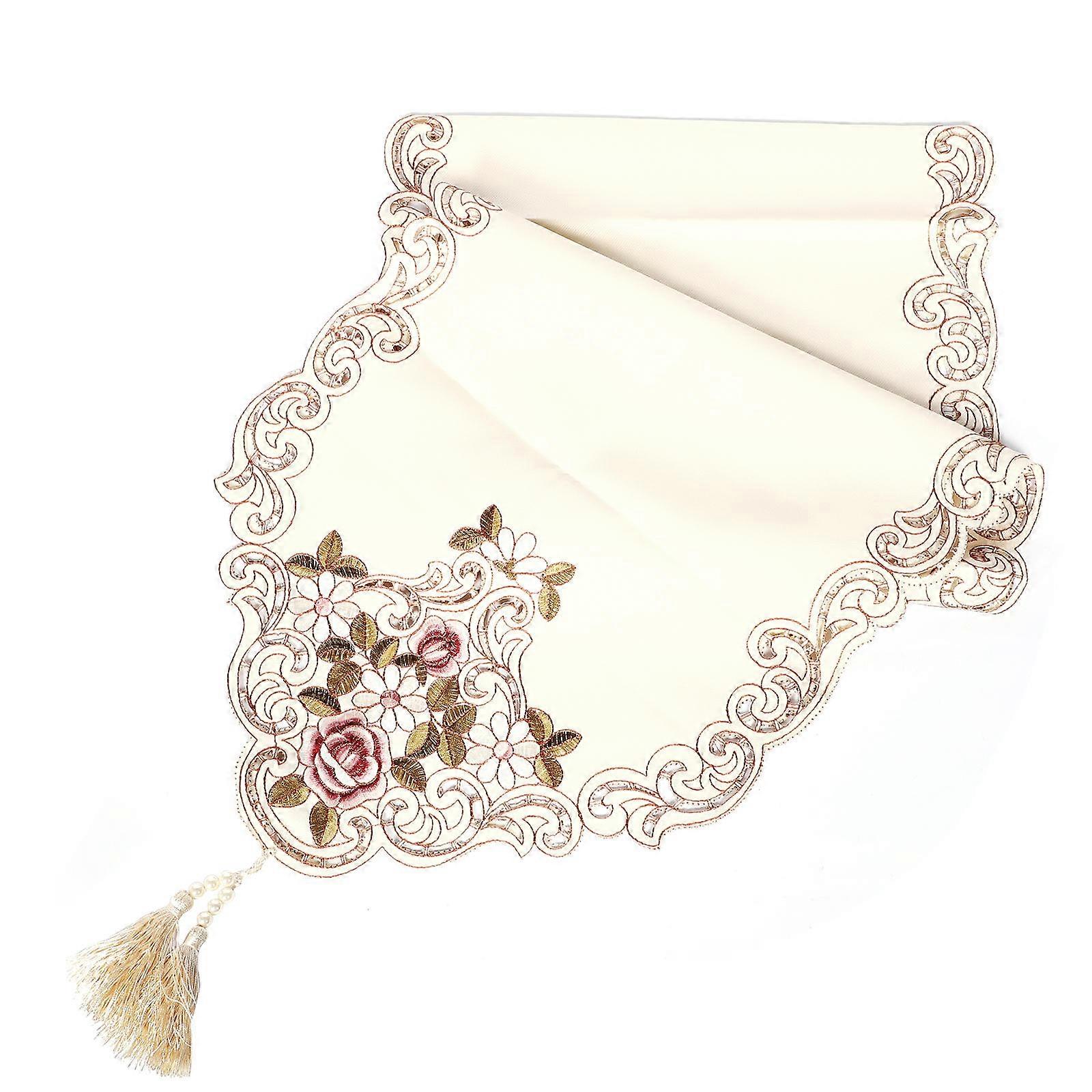 Rectangular Table Runner 2Pcs Home Decoration 200x40cm Assorted Color Foldable For Parties