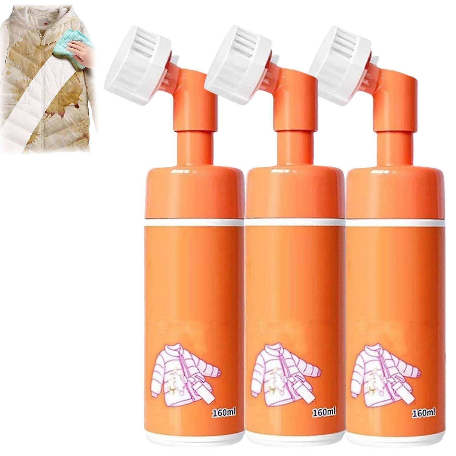 Down Jacket Cleaner NoWash QuickDry Foam Spray with BuiltIn Soft Brush for Spot Cleaning