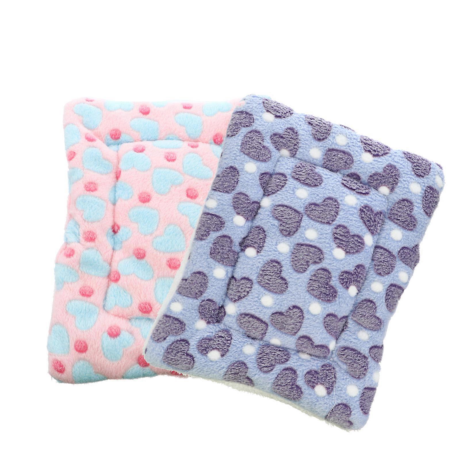Pet Warm Mat Cotton Cushion for Sleep 2Pcs Comfortable Pad