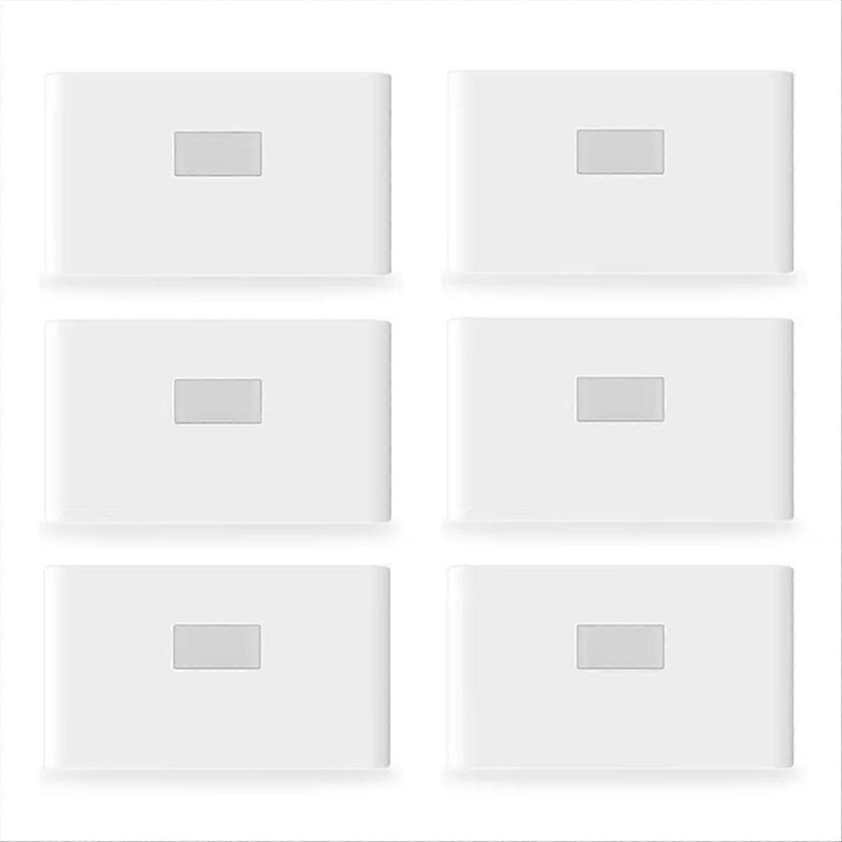 Rechargeable LED Intelligent Sensor Night Light 6Pcs