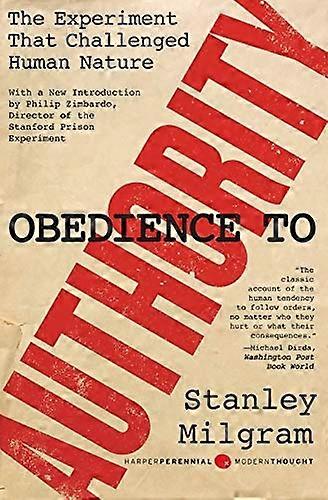Obedience to Authority: An Experimental View