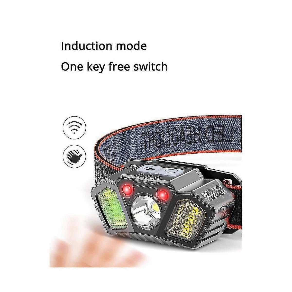 Induction Headlight Led Headlight Headlight Usb Flashlight Torch Head Light For Fishing Camping