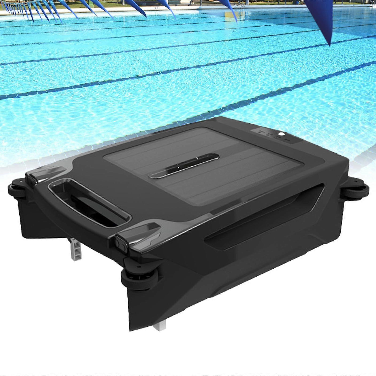 Solar Powered Robotic Pool Cleaner with Dual Speed Modes, Smart Obstacle Avoidance, Long Runtime