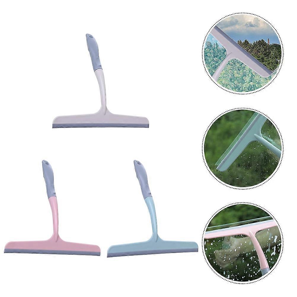 Assorted Squeegee for Easy Cleaning with Comfortable Grip Ideal for Windows Mirrors 3Pcs
