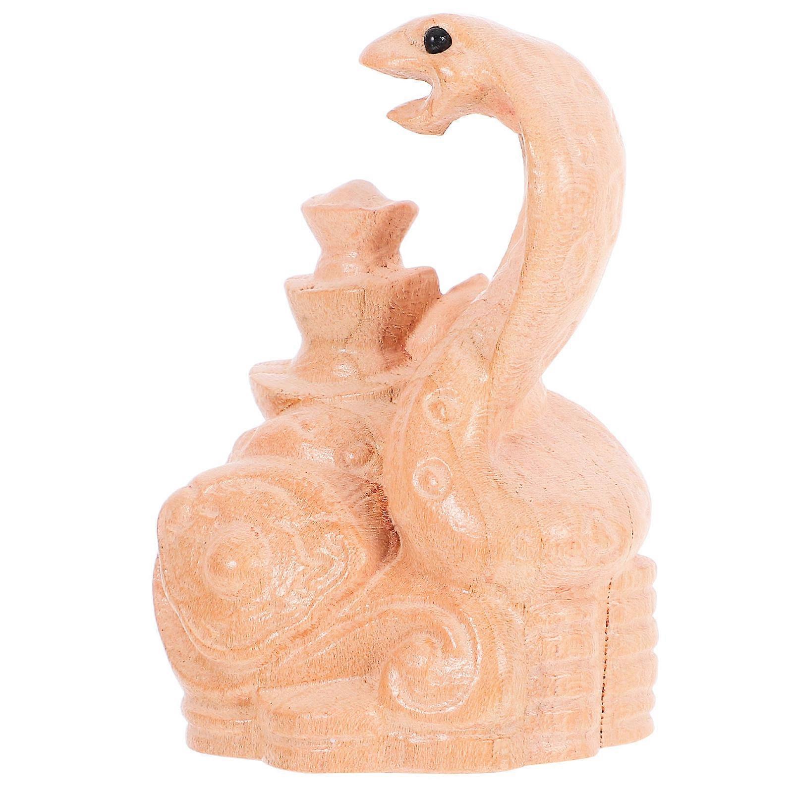 Träsnideri Orm Orm Statyett Orm Figur Bordsdekor