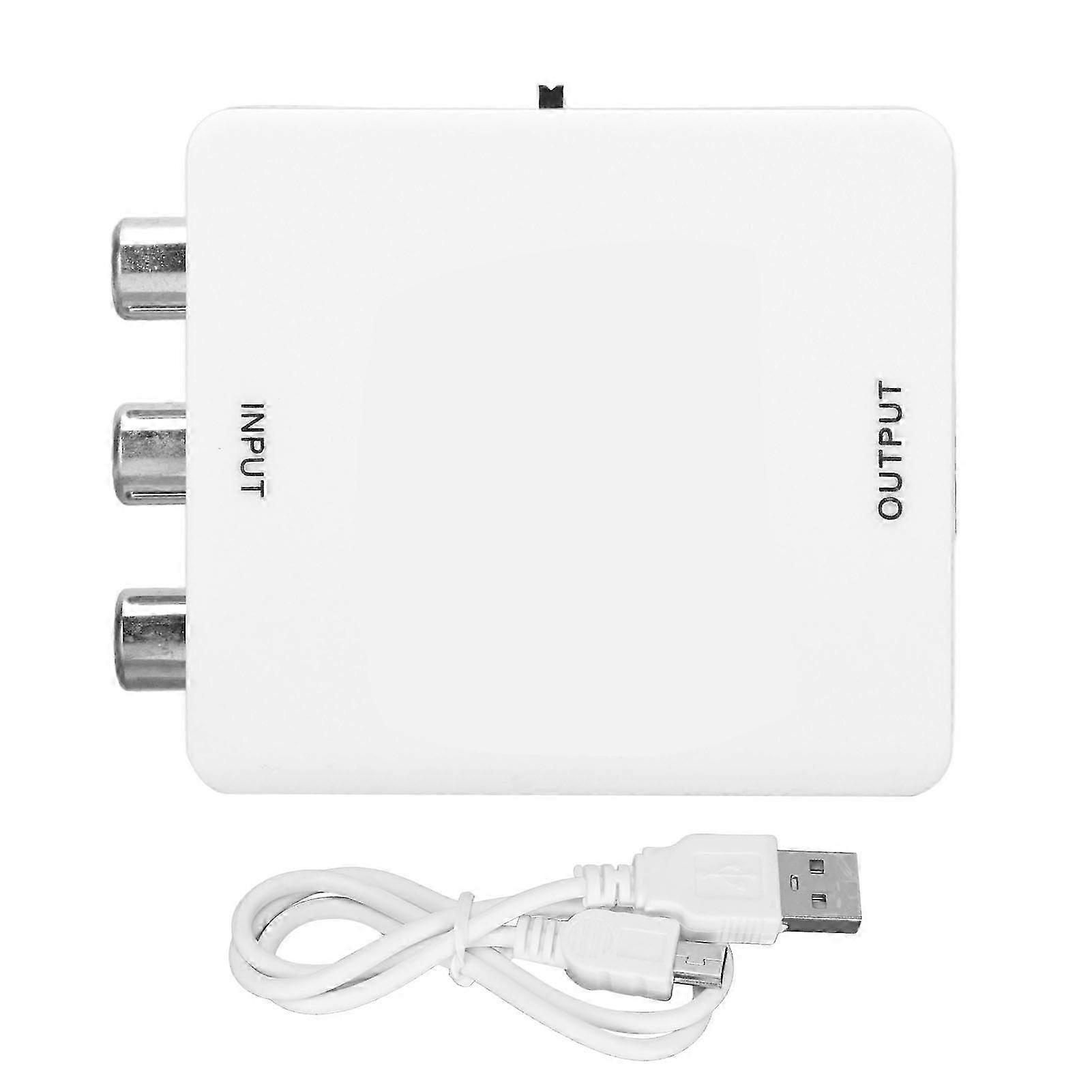 Convertidor de Interfaz Multimedia RCA a HD Conversion Box Composite o Video (CVBS)