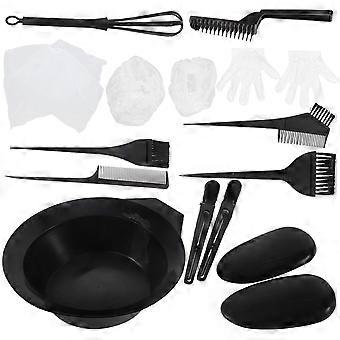 Kit de ferramentas para coloração capilar, ideal para uso em salão de beleza (1 conjunto).