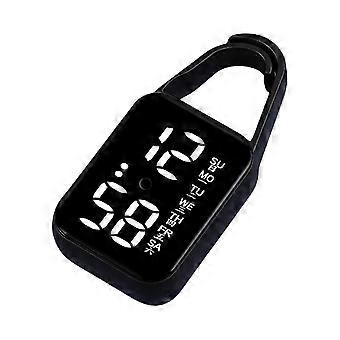 Large Number Keychain Pocket Watch Led Electronic Hanging Watch Waterproof Night Light Touch Digital Watch Outdoor