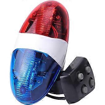 Fahrradhupe – 6-LED-Fahrradhupe mit Sirene und Polizeiton, wasserdicht