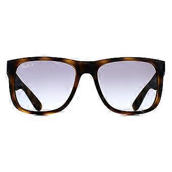 Okulary przeciwsłoneczne Ray-Ban RB4165 Justin 865/8S Matte Havana Blue Gradient Polarized