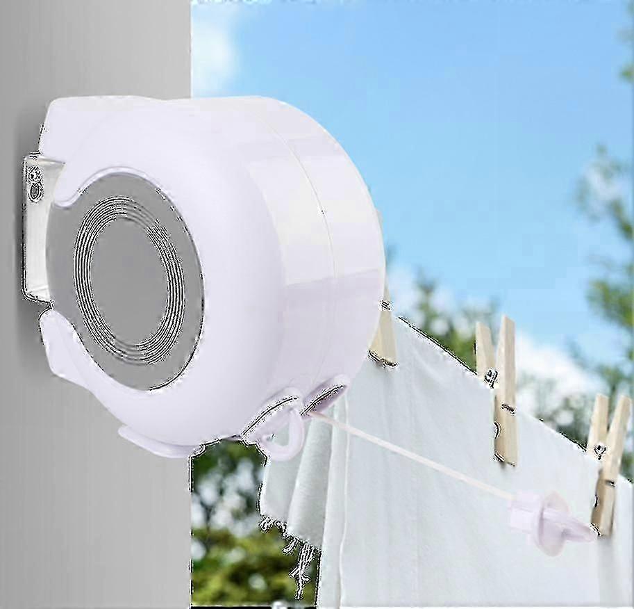Expandable Wall-Mounted Clothesline, 13m Drying Rack compatible with Outdoor Use