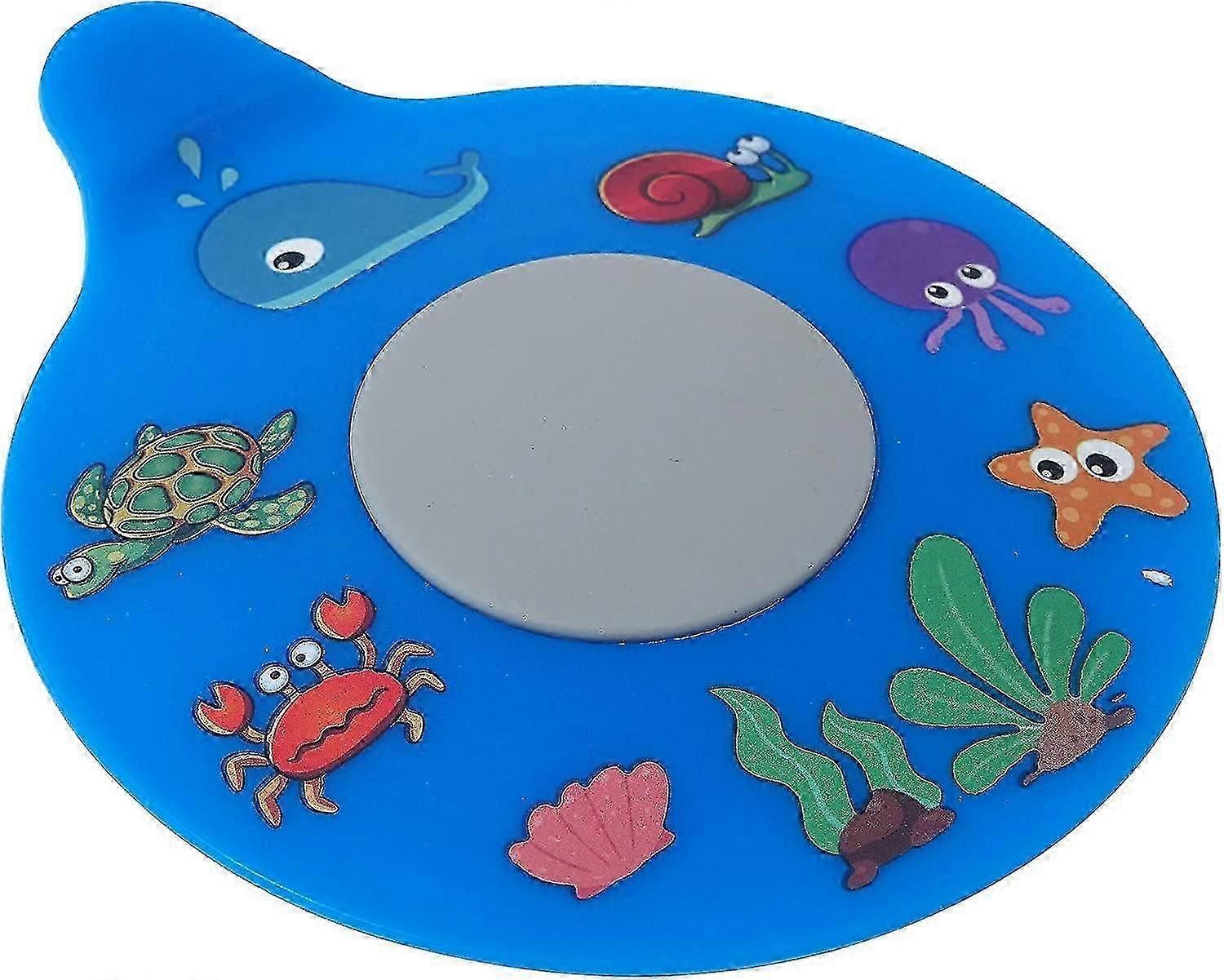 Bathtub drain plug, silicone bathtub plug (blue turtle)