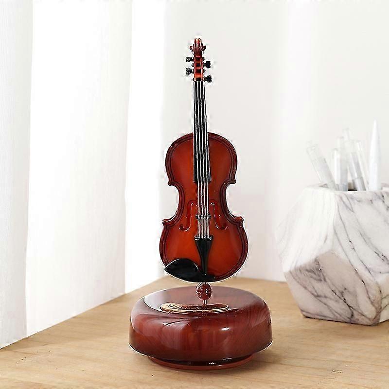 Rotating Violin Music Box